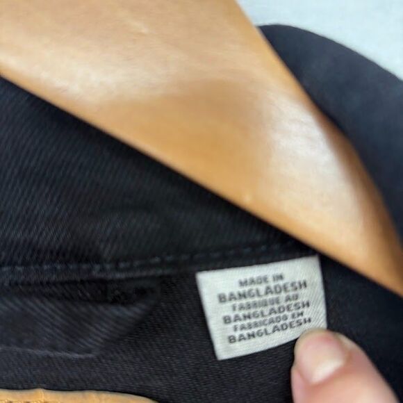 Levi's Men’s Black Denim Jean Trucker Jacket Button Up Size X Large - Picture 3 of 9